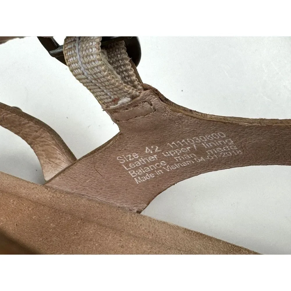 Dansko Brigitte Studded Sandals Women 42‎ US 11.5-12 EUC Strappy Leather Flat